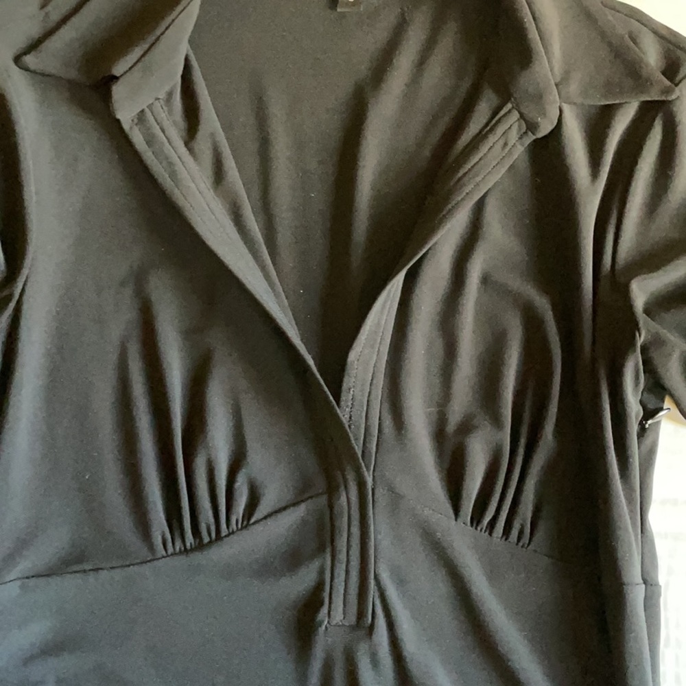LAUNDRY By ShELLI SEGAL Women Black A-Line Dress Size 0 - Picture 8 of 14